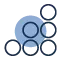 Minimalist icon of interconnected circles symbolizing efficient and scalable solutions. Best Payment Solutions provides seamless growth and performance optimization.