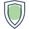 Minimalist shield icon representing protection and security. Best Payment Solutions ensures top-notch security for safe and reliable transactions.