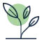 Minimalist icon of a sprouting plant symbolizing sustainability and eco-conscious initiatives. Best Payment Solutions promotes green incentives for a sustainable future.