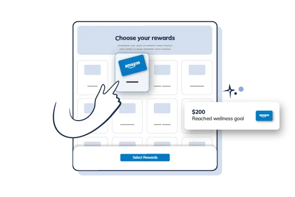 Illustration of Best Payment Solutions eGift card platform showing reward selection of an Amazon eGift card.